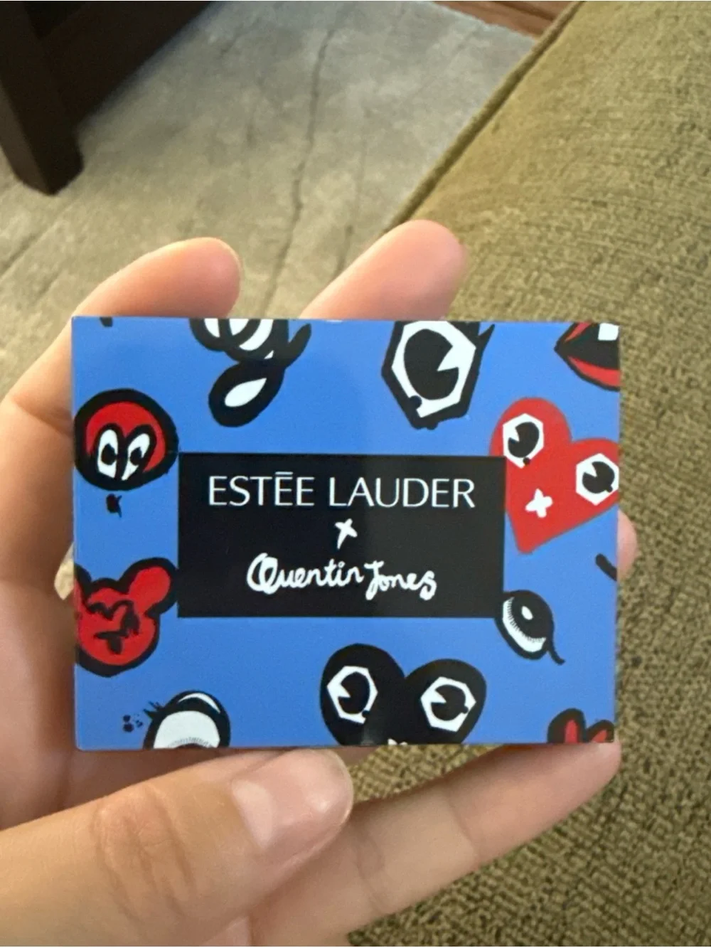 Estée Lauder x Quentin Jones Decorative Compact - Blue & Red